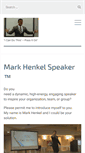 Mobile Screenshot of markhenkelspeaker.com