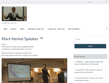 Tablet Screenshot of markhenkelspeaker.com